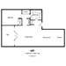 432 North Palm Drive, 1 Bath, Den - Floor Plan